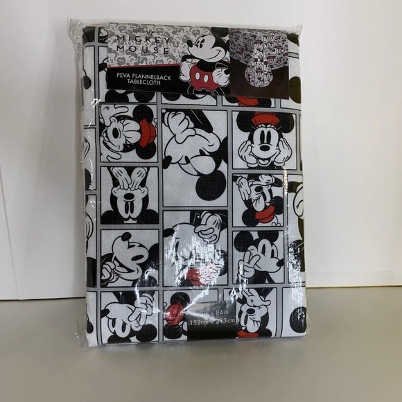 Disney "MIckey & Friends" Peva Flannel Back Tablecloth 60" x 84" - Picture 1 of 2